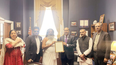 Photo of डॉ वसंत विजय महाराज वाशिंगटन डीसी में अमेरिकन कांग्रेस द्वारा सम्मानित
