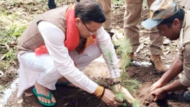 Photo of धामी पहुंचे अपने पैतृक गांव हड़खोला