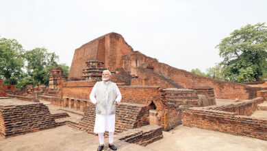 Photo of प्रधानमंत्री ने बिहार में नालंदा के खंडहरों को देखा