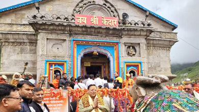 Photo of मुख्यमंत्री धामी ने किए बाबा केदार के दर्शन