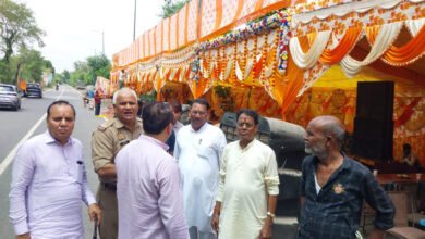 Photo of अग्निशमन विभाग द्वारा कावंड शिविरो की गई चैकिंग
