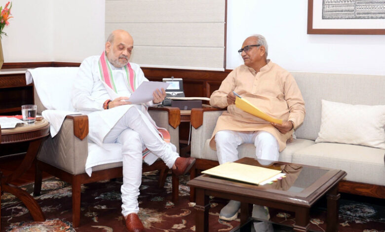 MP Rajendra Gehlot met Amit Shah and discussed in detail important issues related to Rajasthan