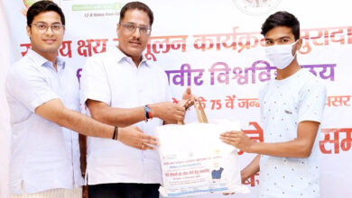Photo of टीएमयू में पीएम के बर्थ-डे पर टीबी रोगियों को 126 पोषण पोटली वितरित