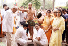 Photo of टीएमयू कैंपस में प्रज्ञानंद मुनि महाराज समेत पांच जैन संतों का मंगल प्रवेश