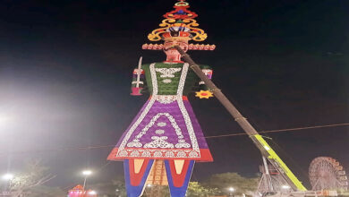 Photo of कोटा पहुंचा विश्व का सबसे ऊँचा चलायमान रावण