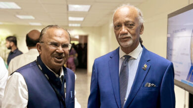 Photo of राजस्थान विधानसभा अध्यक्ष वासुदेव देवनानी की बारबाडोस स्पीकर से मुलाकात