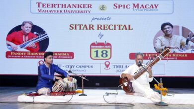 Photo of टीएमयू में सितार की धुनों और तबले की थाप की जुगलबंदी पर झूमा ऑडी