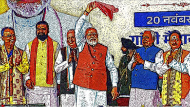 Photo of हर-हर गमछा, मंच-मंच गमछा