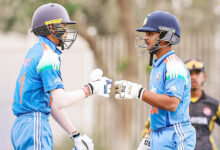 Photo of विहान व जॉर्ज के अर्द्धशतकों से भारत ने श्रीलंका को अंडर 19 एशिया कप सेमीफाइनल में 8 विकेट से हराया
