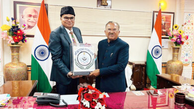 Photo of विधानसभाध्यक्ष वासुदेव देवनानी से राजस्थान के लोकायुक्त न्यायमूर्ति प्रताप कृष्ण लोहरा की भेंट