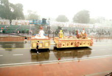Photo of कर्तव्य पथ पर गणतंत्र दिवस परेड फुल ड्रेस रिहर्सल में दिखा राजस्थान की झांकी का नजारा