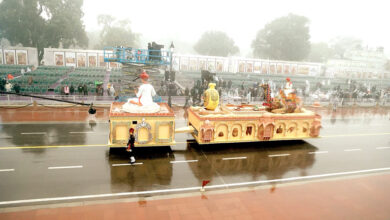 Photo of कर्तव्य पथ पर गणतंत्र दिवस परेड फुल ड्रेस रिहर्सल में दिखा राजस्थान की झांकी का नजारा