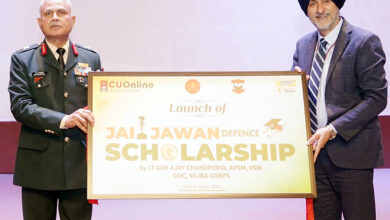 Photo of चंडीगढ़ यूनिवर्सिटी ने सशस्त्र बलों के परिजनों के लिए लॉन्च की ‘सीयू ऑनलाइन जय जवान’ डिफेंस स्कॉलरशिप