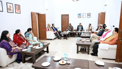 Photo of बृजमोहन अग्रवाल के दिल्ली आवास पर दिग्गजों का जमावड़ा