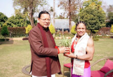 Photo of अंतरराष्ट्रीय महिला बॉडी बिल्डर प्रतिभा थपलियाल सम्मान कार्यक्रम