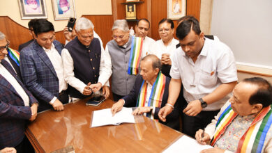 Photo of ‘संस्था शिरोमणि’ जैन श्वेताम्बर तेरापंथी महासभा का दायित्व हस्तांतरण समारोह