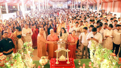 Photo of 1008 दीपों की महाआरती से जगमगाया रिद्धि-सिद्धि भवन