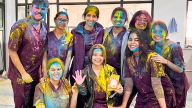 Photo of टीएमयू कैंपस में होली के रंगों में सराबोर नज़र आए स्टुडेंट्स