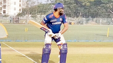 Photo of रोहित शर्मा ने मुंबई इंडियंस के लिए नेटस पर बहाना पसीना