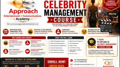 Photo of एप्रोच एंटरटेनमेंट एंड कम्युनिकेशंस अकादमी ने लॉन्च किया अपना फ्लैगशिप सेलिब्रिटी मैनेजमेंट कोर्स