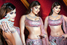 Photo of गुलाबी जलवे में उर्वशी रौतेला—इंडो-वेस्टर्न लुक ने लूटी महफ़िल