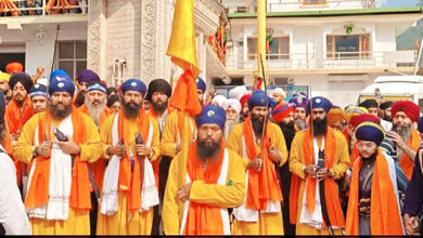 Photo of गुरुद्वारा गोविन्दघाट से पवित्र हेमकुंट साहिब के लिए रवाना हुआ सिख श्रद्धालुओं का पहला जत्था