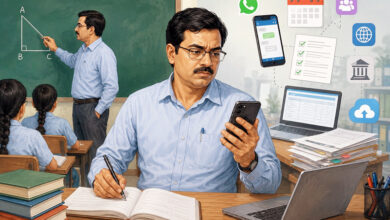 Photo of शिक्षक पढ़ाए भी, पोर्टल भी भरे — बिना मोबाइल कैसे चले?