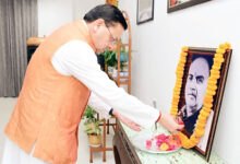 Photo of आरएसएस के संस्थापक डॉ. मुखर्जी की पुण्यतिथि पर मुख्यमंत्री ने दी श्रद्धांजलि