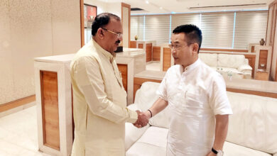 Photo of विधानसभा अध्यक्ष वासुदेव देवनानी की सिक्किम के मुख्यमंत्री प्रेम सिंह तमांग से शिष्टाचार भेंट