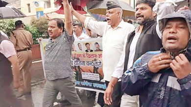 Photo of कांग्रेस पूर्व सैनिक विभाग ने अग्निवीर योजना के विरोध में निकाली आक्रोश रैली