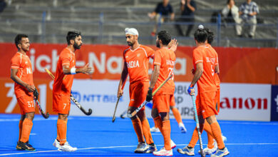 Photo of भारतीय पुरुष हॉकी की श्रीलंका पर बड़ी जीत में जुगराज,अभिषेक व दिलप्रीत की हैट्रिक