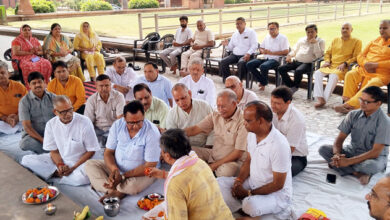 Photo of मोदीनगर शहर में जोर-शोर से चल रही श्रीमद्भागवत कथा की तैयारियां